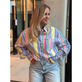 Chemise lignée Thaé - Multicolore