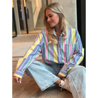 Chemise lignée Thaé - Multicolore