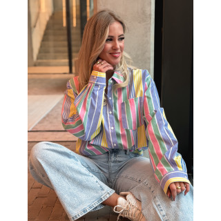 Chemise lignée Thaé - Multicolore