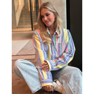 Chemise lignée Thaé - Multicolore