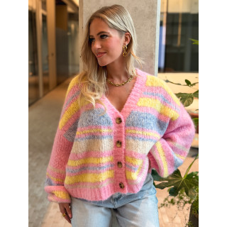 Gilet ligné Tess - Multicolore