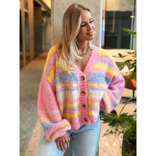 Gilet ligné Tess - Multicolore