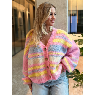 Gilet ligné Tess - Multicolore