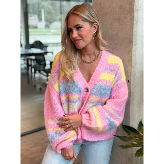 Gilet ligné Tess - Multicolore