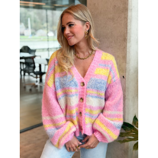 Gilet ligné Tess - Multicolore