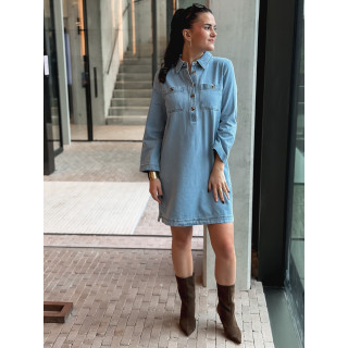 Robe en jeans Olyra - Bleu