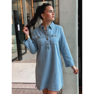 Robe en jeans Olyra - Bleu