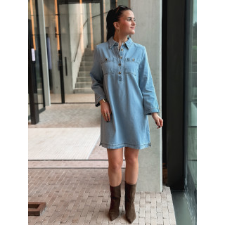 Robe en jeans Olyra - Bleu