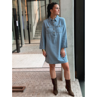 Robe en jeans Olyra - Bleu