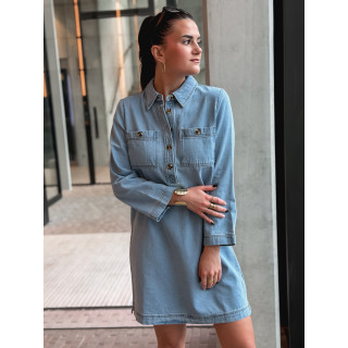 Robe en jeans Olyra - Bleu