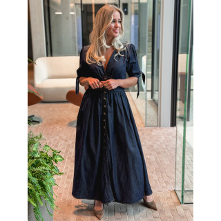 Robe longue Elyssia - Bleu foncé