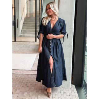 Robe longue Elyssia - Bleu foncé