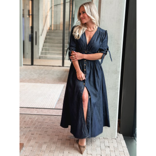 Robe longue Elyssia - Bleu foncé