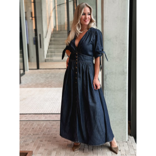 Robe longue Elyssia - Bleu foncé