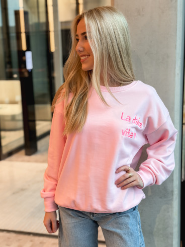 Pull " La dolce vita" - Rose