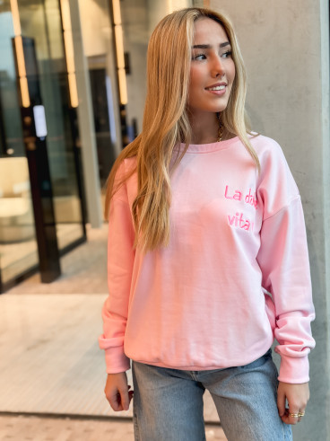 Pull " La dolce vita" - Rose