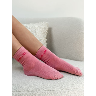 Chaussettes "Boudeuse" - Rose bonbon
