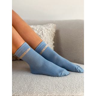 Chaussettes "Boudeuse" - Bleu ciel