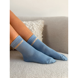 Chaussettes "Boudeuse" - Bleu ciel