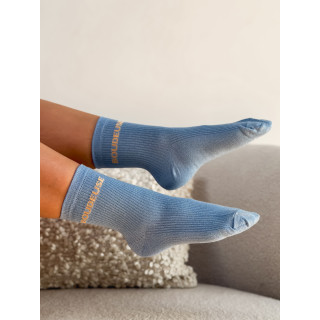 Chaussettes "Boudeuse" - Bleu ciel