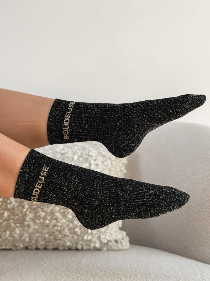 Chaussettes "Boudeuse" - Noir
