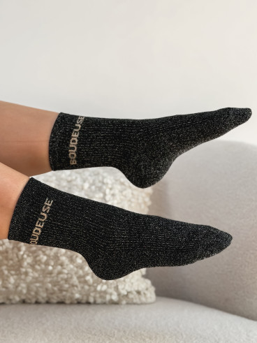 Chaussettes "Boudeuse" - Noir