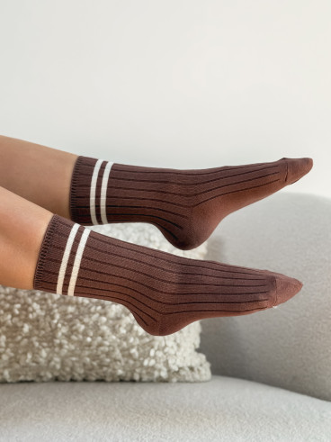 Chaussettes France - Chocolat