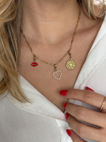 Collier à charms Céleste - Doré