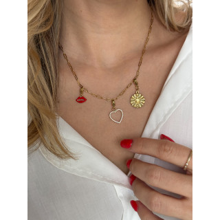 Collier à charms Céleste - Doré