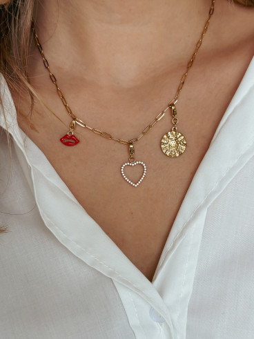 Collier à charms Céleste - Doré