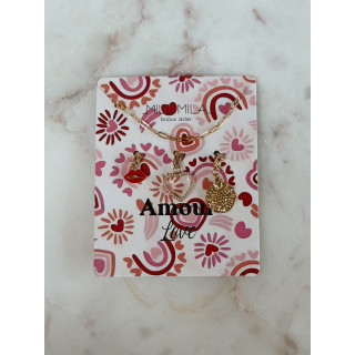 Collier à charms Céleste - Doré