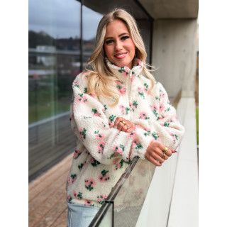 Gilet teddy Bella - Ecru