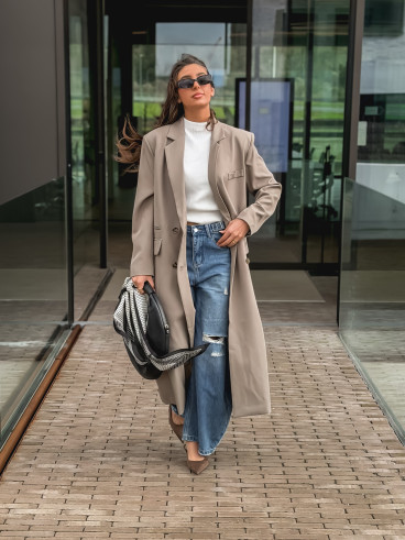 Manteau Mélodie - Taupe