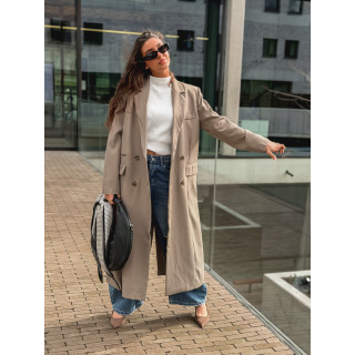 Long blazer oversize Mélodie Mélodie - Taupe