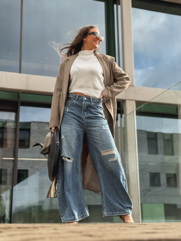 Long blazer oversize Mélodie Mélodie - Taupe Long blazer oversize Mélodie Mélodie - Taupe