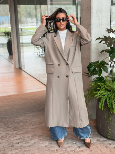 Manteau Mélodie - Taupe