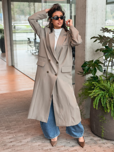 Manteau Mélodie - Taupe