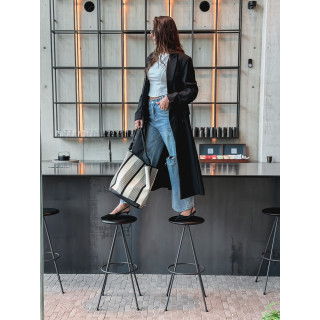 Long blazer oversize Mélodie - Noir