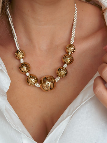 Collier Vanda - Beige/Doré