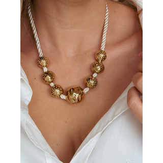 Collier Vanda - Beige/Doré