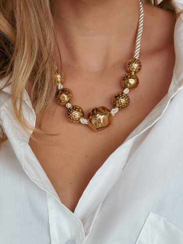 Collier Vanda - Beige/Doré