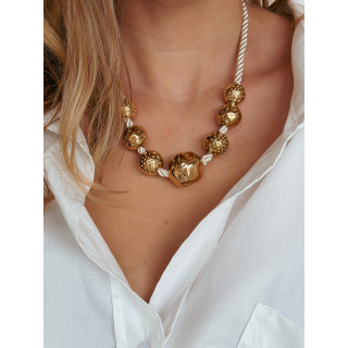 Collier Vanda - Beige/Doré