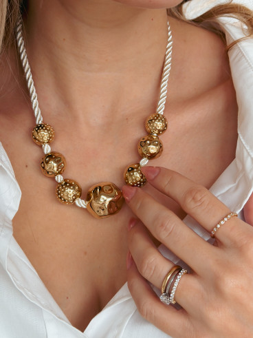 Collier Vanda - Beige/Doré Collier Vanda - Beige/Doré