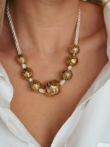 Collier Vanda - Beige/Doré Collier Vanda - Beige/Doré