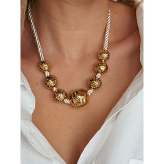 Collier Vanda - Beige/Doré