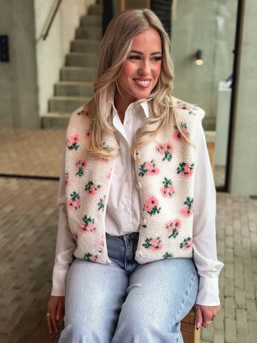 Gilet sans manches Bella - Ecru