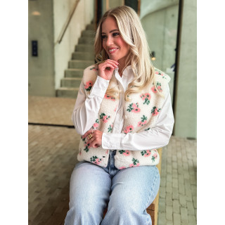 Gilet sans manches Bella - Ecru