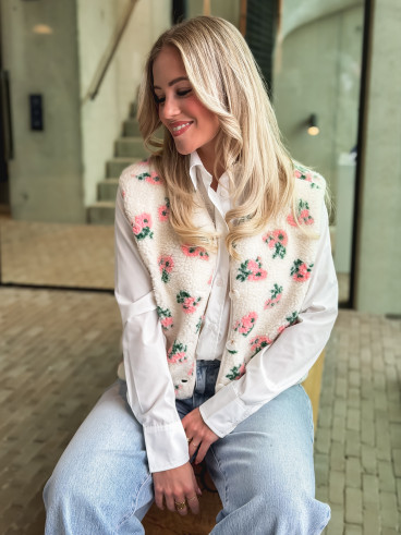 Gilet sans manches Bella - Ecru