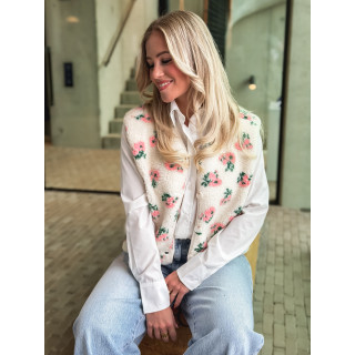 Gilet sans manches Bella - Ecru