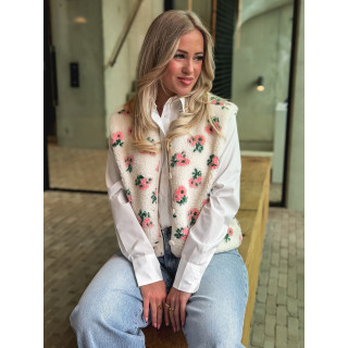 Gilet sans manches Bella - Ecru